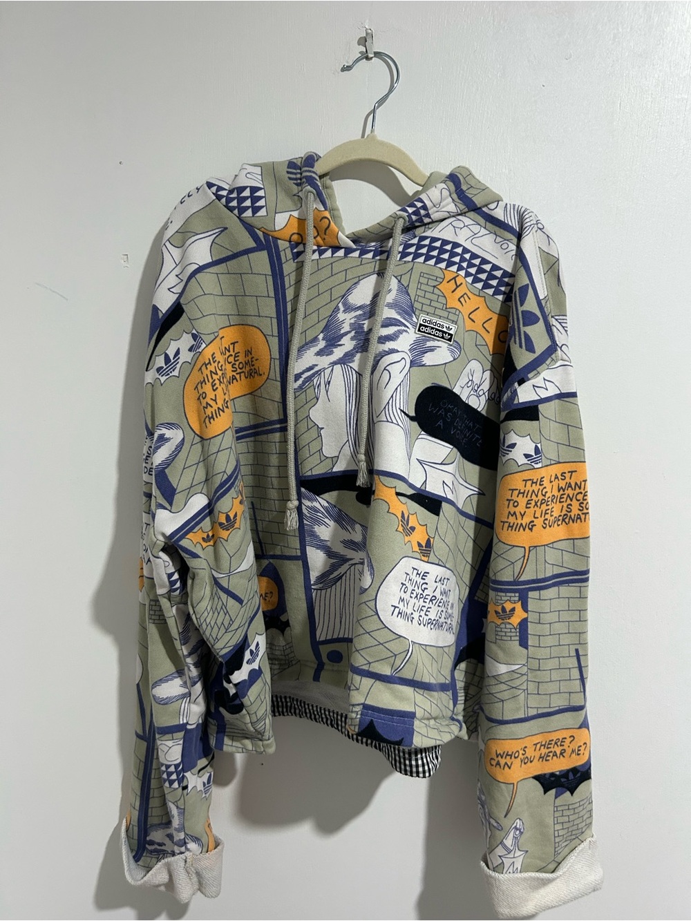 adidas Originals x Patrick Kyle Graphic Comic Hoodie - Size XS (D32)